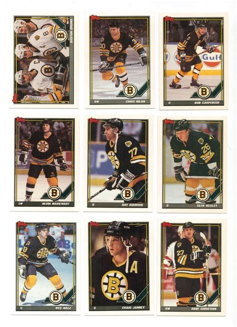 boston bruins hockey cards